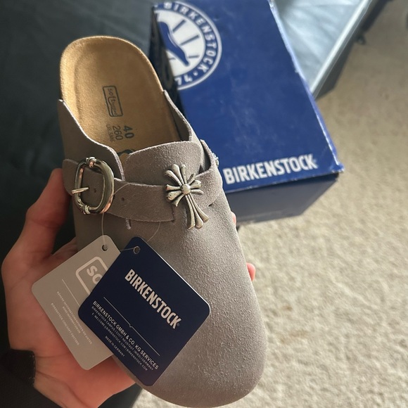 Chrome Heart Birkenstocks Custom Made Size 40EU Or 8/8.5 US Women’s Brand New - Picture 1 of 8